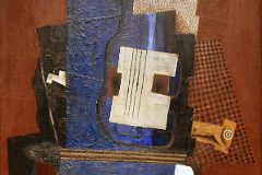 Pablo Picasso 1915 Guitar and Clarinet on a Mantelpiece - New York Metropolitan Museum Of Art